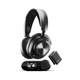 SteelSeries Arctis Nova Pro Wireless Multi-System Gaming Headset - Premium Hi-Fi Drivers - Active Noise Cancellation - Infinity Power System - Stealth Retractable Mic - PC, PS5/PS4, Switch, Mobile