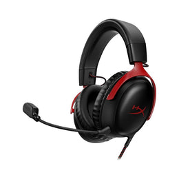 HyperX Cloud III – Wired Gaming Headset, PC, PS5, Xbox Series X|S, Angled 53mm Drivers, DTS Spatial Audio, Memory Foam, Durable Frame, Ultra-Clear 10mm Mic, USB-C, USB-A, 3.5mm